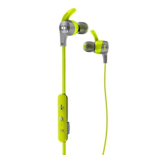Гарнитура для мобильных телефонов Monster Isport Achieve, Bluetooth / Проводное аналоговое, Зелёный