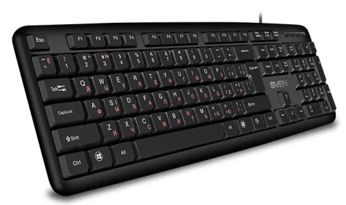 Клавиатура Sven KB-S230, Проводное, Черный