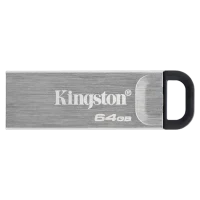 Флеш-накопитель Kingston DataTraveler Kyson Silver, 64Гб, Серебристый