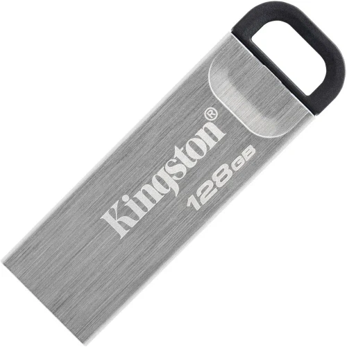 Флеш-накопитель Kingston DataTraveler Kyson Silver, 128ГБ, Серебристый