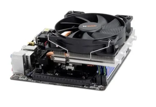 AC be quiet! "Pure Rock 2 Black" (19.1-26,8dBA, 1500RPM, 120mm, PWM, 150W, 4/6 mm Heatpipes, 580g.)