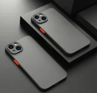 Shockproof armored matte case Black for iPhone 13 Series 2