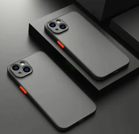 Shockproof armored matte case Black for iPhone 13 Series