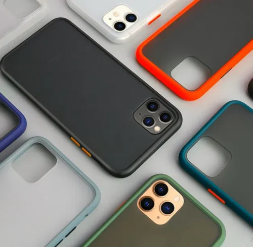 Shockproof armored matte case Black for iPhone 13 Series