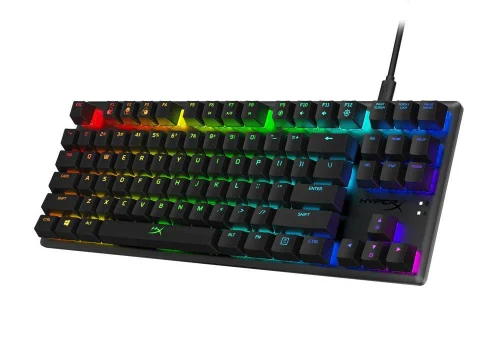 Gaming Keyboard HyperX Alloy Origins Core, Mechanical, TLK, Steel frame, MX Blue, RGB, USB