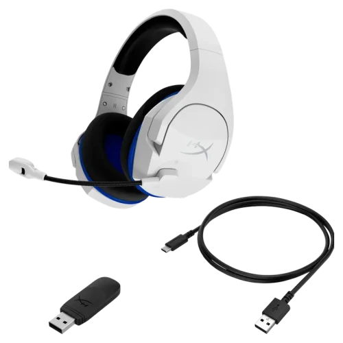 Căști HyperX Cloud Stinger Core PS5, Fără fir, Alb