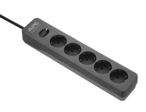Сетевой фильтр APC Essential SurgeArrest PME5B-RS, 5Розеток, 1,5м, Чёрный