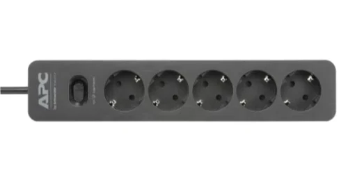 Сетевой фильтр APC Essential SurgeArrest PME5B-RS, 5Розеток, 1,5м, Чёрный