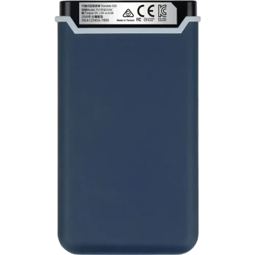 Внешний портативный SSD накопитель Transcend ESD370C, 1 ТБ, Морской Синий