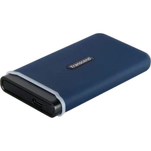 Внешний портативный SSD накопитель Transcend ESD370C, 1 ТБ, Морской Синий