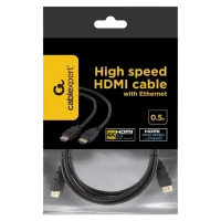 Cablu Cablexpert CC-HDMI4-0.5M, HDMI to HDMI, 0.5 m, Negru 4