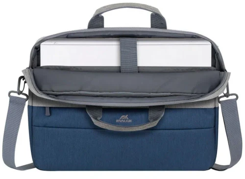 Geanta laptop Rivacase 7532 Gray/Dark Blue