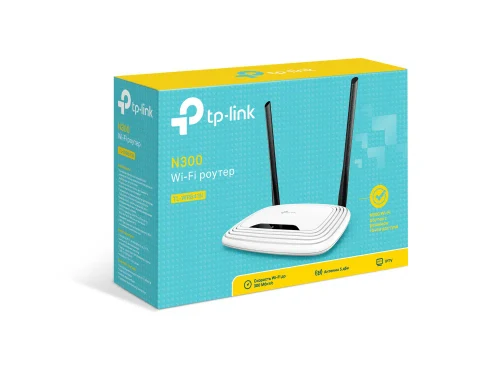 TP-LINK TL-WR841N  N300 Wireless Router, Atheros, 2T2R, 300Mbps 2.4GHz, 802.11n/b/g, 1 WAN + 4 LAN, 2 fixed antennas