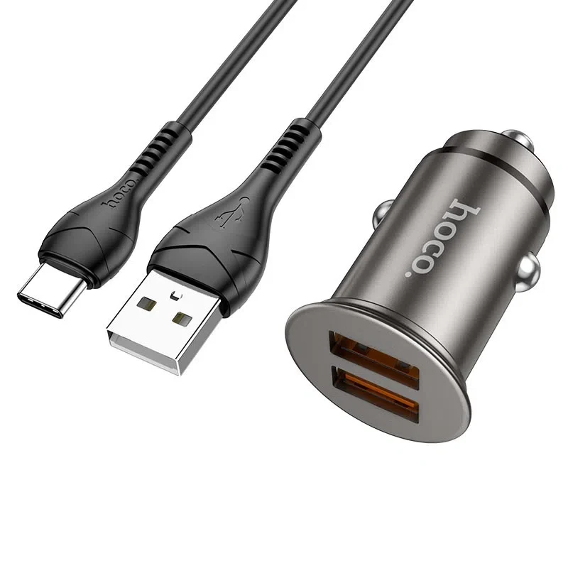 HOCO NZ1 Developer 36W dual port QC3.0 car charger Gray 3