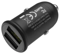Автомобильная зарядка Hoco Z30 Easy Route Black 2