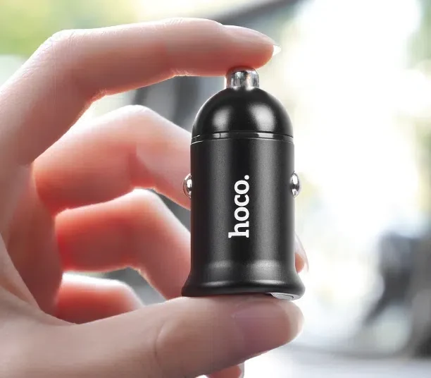 Автомобильная зарядка Hoco Z30 Easy Route Black 3
