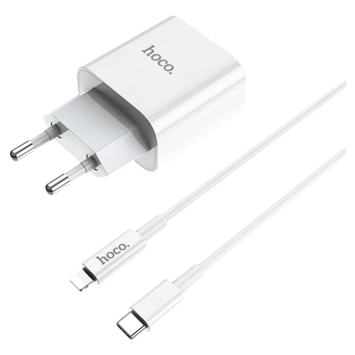 Зарядное устройство HOCO C76A Plus Type-C to Lightning White