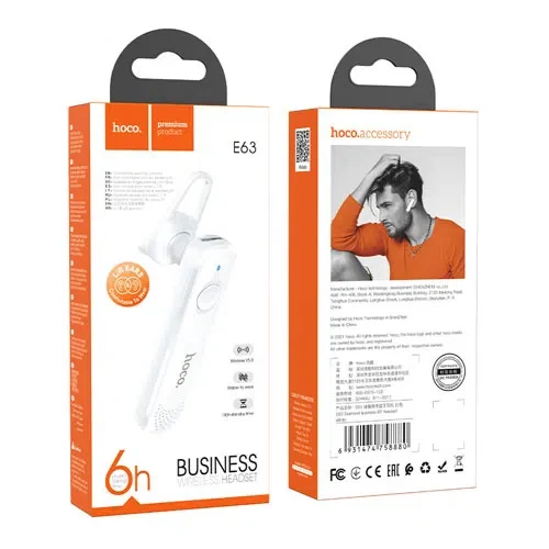 Bluetooth-гарнитура Hoco E63 Diamond White