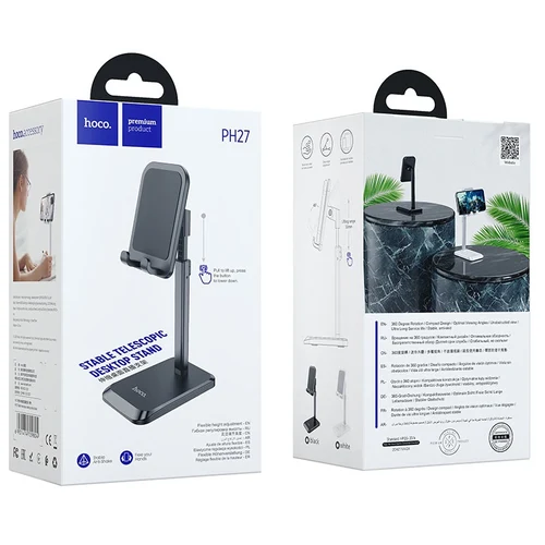 Держатель для телефона Hoco PH27 Stable Black