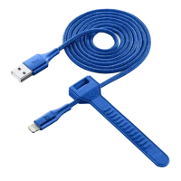 Кабель Cellularline Satellite MFI, USB-A to Lightning, 1 м, Синий 2