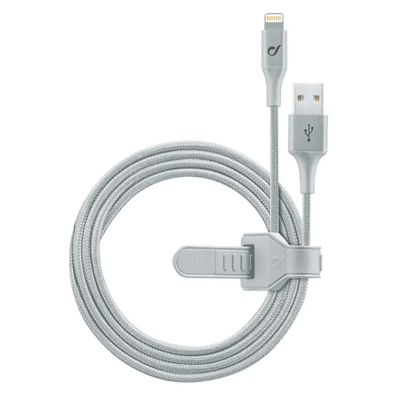 Кабель Cellularline Satellite MFI, USB-A to Lightning, 1 м, Серебристый 5