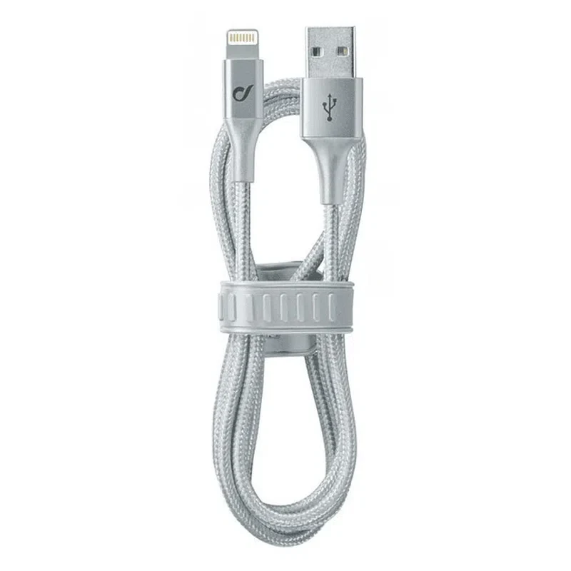 Кабель Cellularline Satellite MFI, USB-A to Lightning, 1 м, Серебристый 2