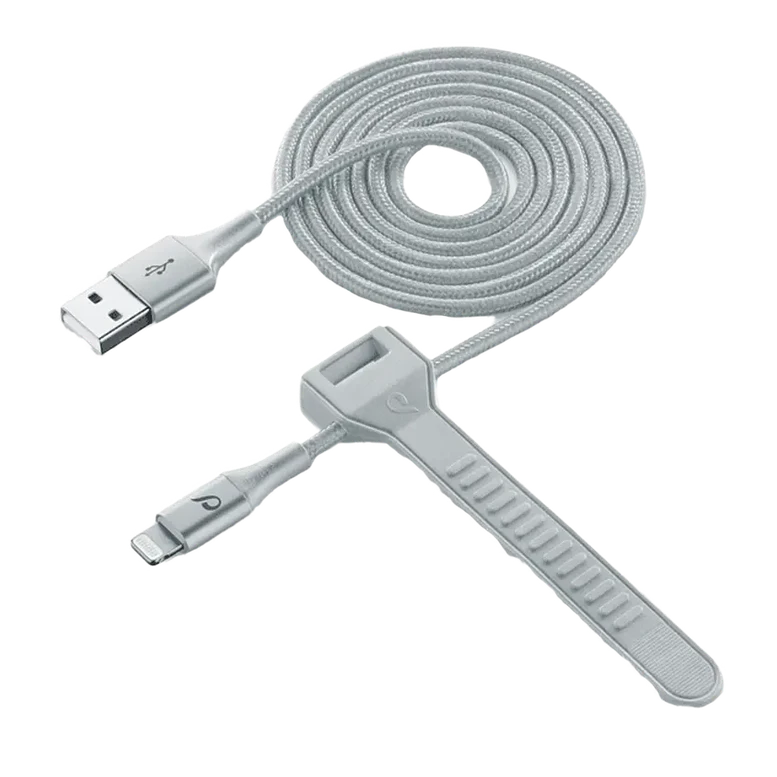 Кабель Cellularline Satellite MFI, USB-A to Lightning, 1 м, Серебристый 3