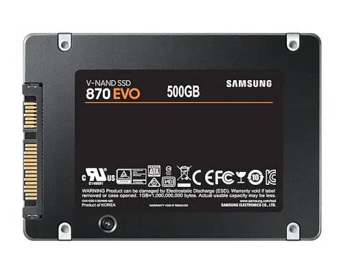 Накопитель SSD Samsung 870 EVO MZ-77E500, 500 ГБ, MZ-77E500B/KR