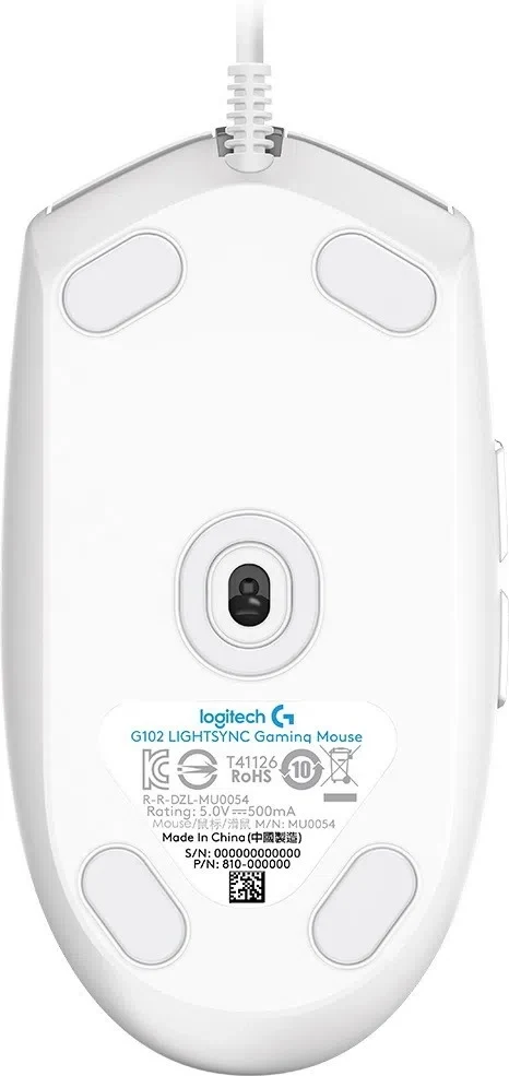 Компьютерная мышь Logitech G102 Lightsync White