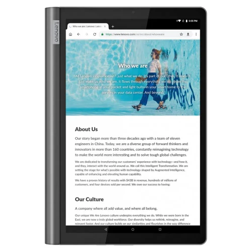 Планшет Lenovo Yoga Smart Tab, Wi-Fi + 4G LTE, 64Гб, Iron Grey