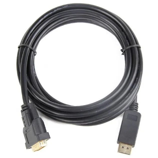 Видео кабель Cablexpert CC-DPM-DVIM-6, DisplayPort (M) - DVI-D (M), 1,8м, Чёрный 2