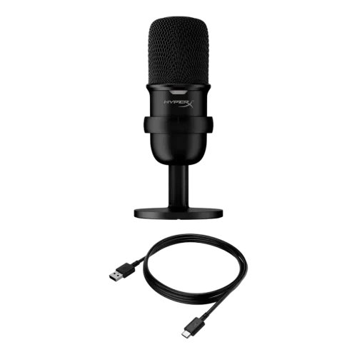 Микрофон HyperX SoloCast, Проводной аналоговый, Чёрный