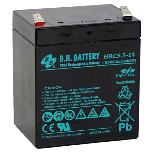 Baterie pentru UPS ИБП B.B. HR5.5-1212, Negru