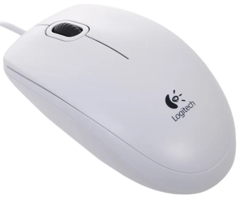 Компьютерная мышь Logitech B100 White 2