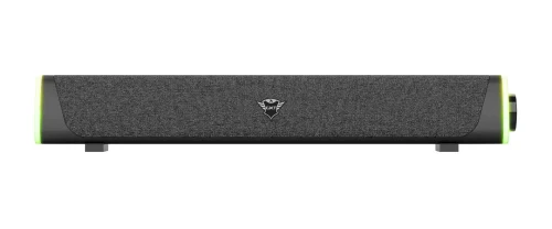 Trust Gaming GXT 620 AXON, RGB gaming soundbar with rainbow wave lighting and easy-to-reach volume control, 12W, USB power/3.5mm jack 140cm, Black