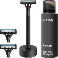 Set pentru ras 3 in 1 Lemon Razor, Negru 2