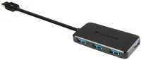USB  3.0 Hub 4-port Transcend "TS-HUB2K" Black (1xUSB-A 3.0 to 4xUSB-A 3.0 5Gb/s) 2