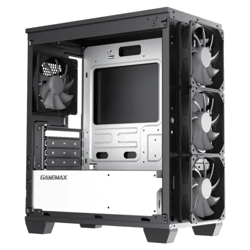 Case mATX GAMEMAX Aero Mini ECO, w/o PSU, 4x120mm, Front Mesh, TG, USB 3.0, Black