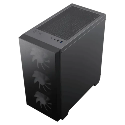 Case mATX GAMEMAX Aero Mini ECO, w/o PSU, 4x120mm, Front Mesh, TG, USB 3.0, Black