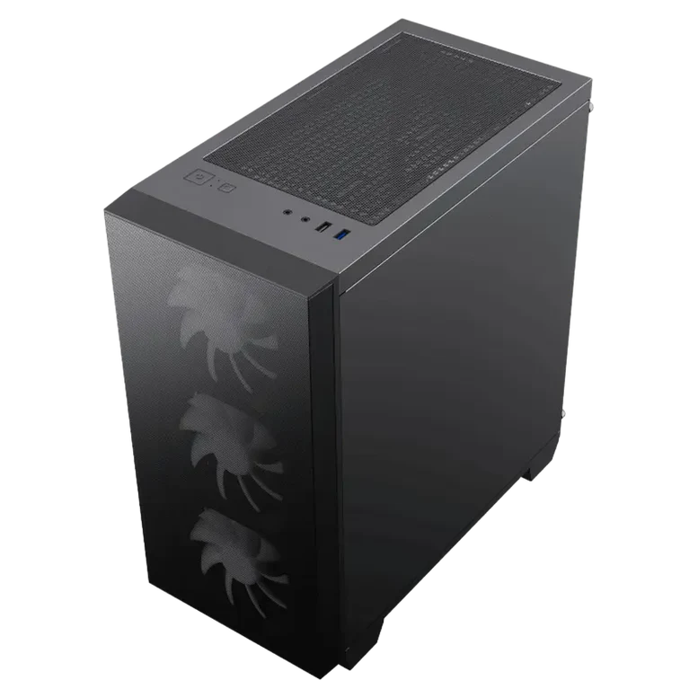 Case mATX GAMEMAX Aero Mini ECO, w/o PSU, 4x120mm, Front Mesh, TG, USB 3.0, Black 6
