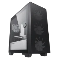 Case mATX GAMEMAX Aero Mini ECO, w/o PSU, 4x120mm, Front Mesh, TG, USB 3.0, Black