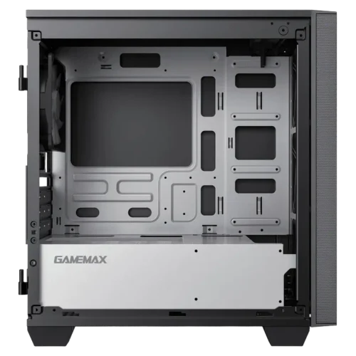 Case mATX GAMEMAX Aero Mini ECO, w/o PSU, 4x120mm, Front Mesh, TG, USB 3.0, Black
