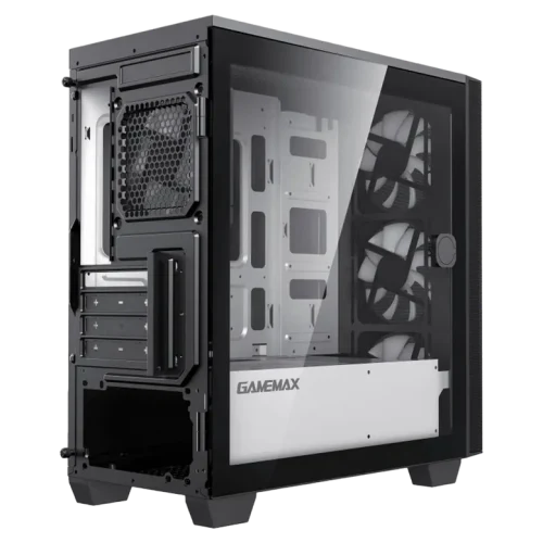 Case mATX GAMEMAX Aero Mini ECO, w/o PSU, 4x120mm, Front Mesh, TG, USB 3.0, Black