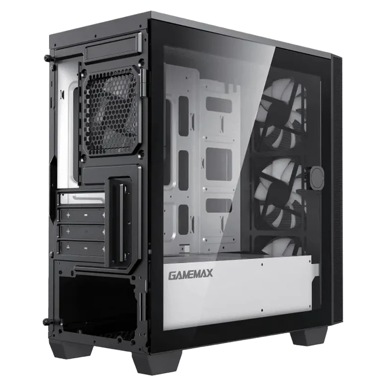 Case mATX GAMEMAX Aero Mini ECO, w/o PSU, 4x120mm, Front Mesh, TG, USB 3.0, Black 4