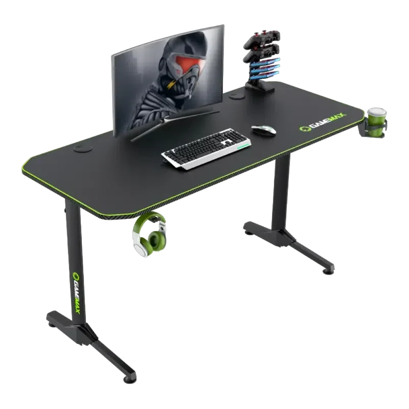 Birou Gaming Gamemax D140-Carbon, Negru 7