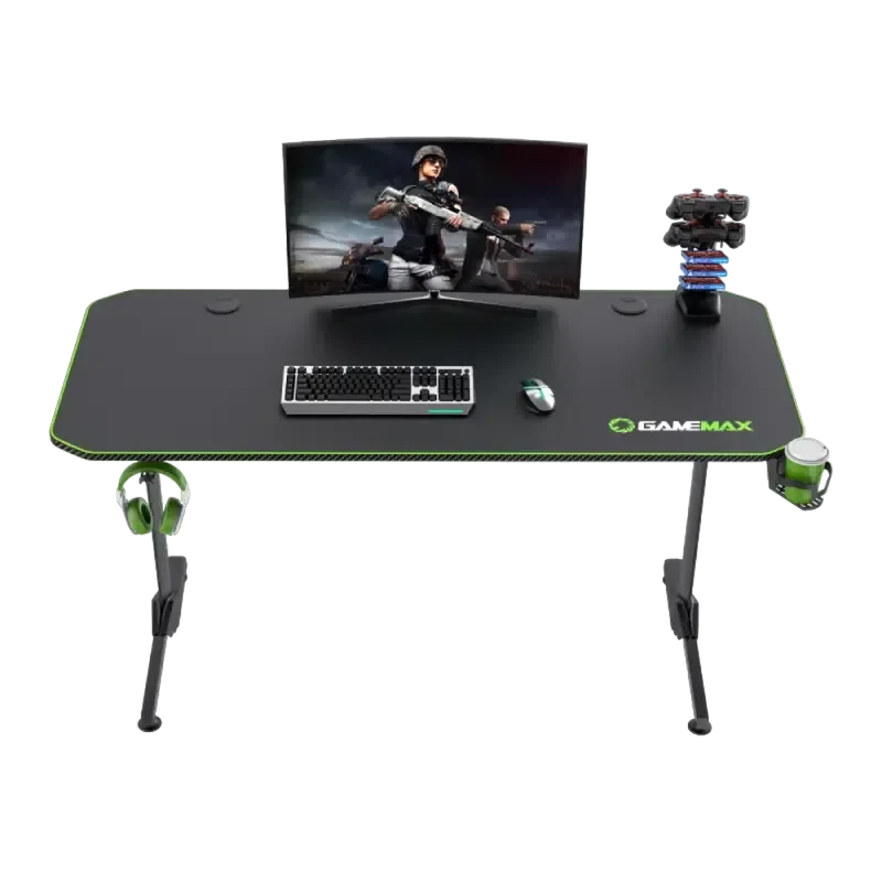 Birou Gaming Gamemax D140-Carbon, Negru 5