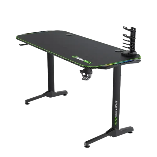 Birou Gaming Gamemax D140-Carbon RGB, Negru