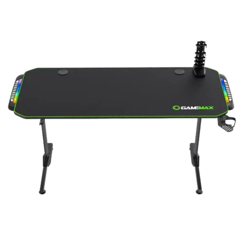 Birou Gaming Gamemax D140-Carbon RGB, Negru