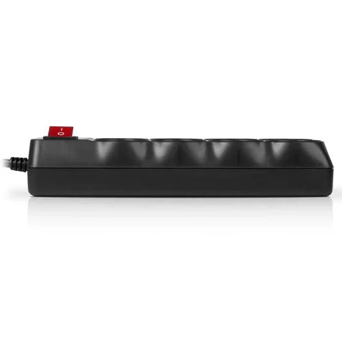 Surge Protector 8 Sockets, 3.0m, Sven "SF-08-16", Black, flame-retardant material