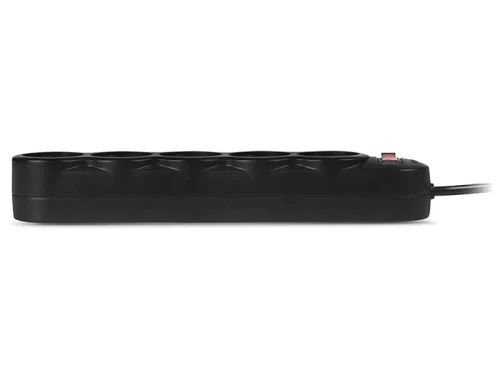 Surge Protector 5 Sockets, 1.8m, Sven "SF-05L", Black, retail box, flame-retardant material
